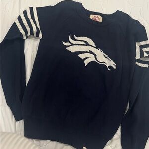 47 Brand Black and White Crewneck Sweater